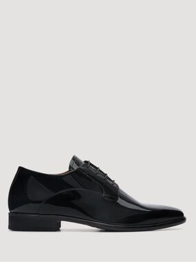 Bared Footwear Carbon Black Patent
Leather Lace Up Dress Shoes
